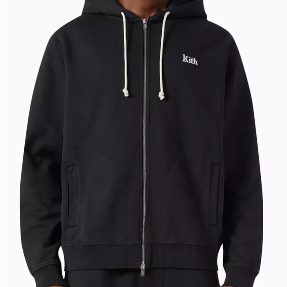 KITH Williams V Zipup Black Double Zipper Hoodie - Picture 3 of 9